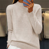 Image of Women's Pullover Sweater Half-high Collar With Diamonds Shopping