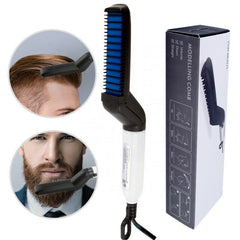 Hair Straightener Men Multifunctional Comb Curling Electric Brush Professional Hair Comb Brush Beard Straightener Hair Curler Fast Heating Styling Tools Shopping111