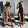 Image of Blouse Beach Dress Tassel Knitting Bikini Shopping