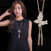 Image of Autumn And Winter Long All-matching Tassel Female Accessories Pendant Pendant Necklace Shopping