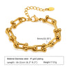 Image of Ornament Extended Stainless Steel Bracelet Gold Shopping