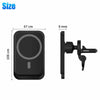 Image of Magnetic Wireless Chargers Car Air Vent Stand Phone Holder Mini QI Fast Charging Station For Phone Shopping