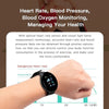 Image of D18 Bluetooth Smart Watch, Men Women Blood Pressure Heart Rate Monitor Smart Watch, Pedometer Sport Tracker Smart Band For Android IOS Shopping