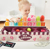 Image of New Play House Ice Cream Math Kitchen Toys For Children Imitating Role Play Game Girls Toys Educational Toy Shopping