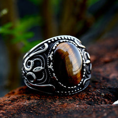 Fashion Vintage Titanium Steel Ring Shopping