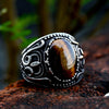 Image of Fashion Vintage Titanium Steel Ring Shopping