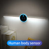 Image of Smart Cabinet Light Clock Timing Sensor Light Removable LED Wardrobe Light Manual Sweep Switch Light Shopping