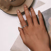 Image of Three-dimensional Rose Stackable Ring Female Gift S925 Silver Ring Shopping