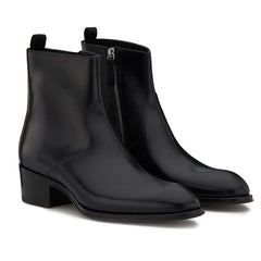 Leather Pointed Toe Zipper High Street Martin Boots Shopping