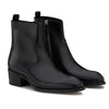 Image of Leather Pointed Toe Zipper High Street Martin Boots Shopping