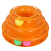 Image of Pet Cat Crazy Ball Disk Interactive Toys Amusement Plate Trilaminar Funny Toy Shopping