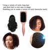 Image of Gold Plated Curling  Brush, Curl Defining Brush, Curl Brush For Curly Hair, For Combing And Shaping Men's And Women's Curls To Reduce Pulling And Curl Separation This Will Go To TEMU. Shopping