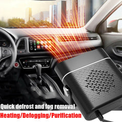 3 In 1 Car Heater Defogger Plug In Cigarette Lighter Mini Car Heater Defroster ABS Car Heaters Fan Defogger Anti-Fog Shopping