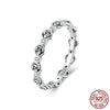 Image of Three-dimensional Rose Stackable Ring Female Gift S925 Silver Ring Shopping