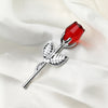 Image of Crystal Metal Rose Valentine's Day Small Gift Wedding Shopping