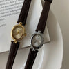 Image of Mid-ancient Elegant Black Gold Small Oval Gold Watch Women's Light Luxury Advanced Shopping