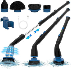 Electric Spin Scrubber, Cordless Cleaning Brush With 4 Replaceable Brush Heads And Adjustable Extension Handle Power Shower Scrubber For Bathroom, Kitchen, Tub, Tile, Floor Shopping