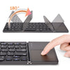 Image of Folding Mini Keyboard Tablet Phone Computer Wireless Foldable Bluetooth Keyboard Multi-Function Button Shopping