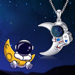 Astronaut Moon Sweater Chain High-grade Necklace Shopping