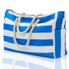 Image of Striped Beach Large Storage Canvas Traveling Bag Shopping