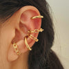 Image of Creative Simple Non-pierced Ear Clip Five-piece Set Shopping