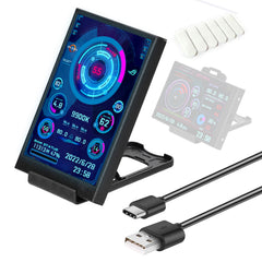 3.5-inch Computer Small Secondary Screen IPS Full View USB Chassis Monitor Date Display Shopping