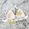 Image of Women's Fashion Solid Color Handmade Crochet Bikini Suit Shopping