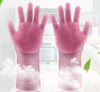 Image of Silicone Heat-resistant Cleaning Brush Scrubbing Gloves Shopping