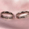 Image of Titanium Steel Couple Simple Niche Couple Couple Ring Shopping