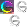 Image of New Intelligent G Shaped LED Lamp Bluetooth Speake Wireless Charger Atmosphere Lamp App Control For Bedroom Home Decor Shopping