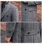 Image of Retro High-quality Wool Plaid Polo Coat Shopping