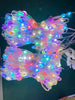 Image of Smart LED RGB Curtain String Lights Bluetooth APP Control Christmas Fairy Light Garland DIY Picture Display Party Wedding Decor Shopping