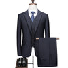 Image of Suit Solid Color Three Pieces Set Shopping