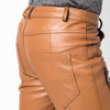 Image of Leather Pants Men Winter Slim Korean Version Shopping