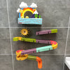 Image of DIY Baby Bath Toys Wall Suction Cup Marble Race Run Track Bathroom Bathtub Kids Play Water Games Toy Set Shopping