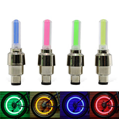 Neon Lights Tyre Wheel Valve Cap Light LED Car Tire Valve Caps Air Cover Tire Rim Valve Wheel Stem Cap Bike Light Shopping