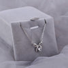 Image of Women's Light Luxury Bow Necklace Shopping