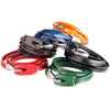 Image of Retro Leather Bracelet 3-ring Winding Leather Hand Strap Hook Wrist Strap Metal Hook Buckle Shopping