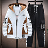 Image of Fall Jacket Trousers Men Leisure Set Shopping