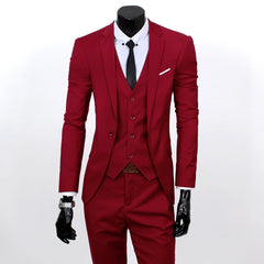 Men's Suit Set One Button Work All-match Shopping