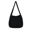 Image of Retro Underarm Single Shoulder Woven Student Handbag Shopping