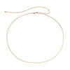 Image of Single Layer Titanium Steel 18K Gold Plating Snake Bone Chain Waist Chain For Women Shopping