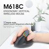 Image of Colorful M618C RGB Vertical Wireless Ergonomic Hand-held Straight Mouse Shopping