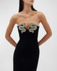 Image of Sexy Rhinestone U-neck Sleeveless Backless Long Bandage Dress Slim Fit Skinny Dress Shopping