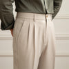 Image of Men's Fashion British Business Formal Wear Casual Pants Shopping