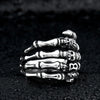 Image of Beier Personality Creative Punk Hand Bone Titanium Steel Ring Shopping