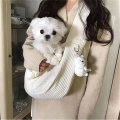 Puppy Kitten Carrier Outdoor Travel Handbag Dog Carriers For Small Dogs, Puppy Dog Carrier For Small Dogs With Multiple Pockets, Breathable Mesh And Soft Cushion, Small Dog Travel Tote Bag For Hiking Shopping