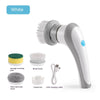 Image of Electric Cleaning Brush 4 In 1 Spinning Scrubber Handheld Electric Cordless Cleaning Brush Portable Shopping