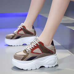 Thick-soled Sponge Cake Heightening Sneakers Shopping