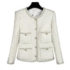 Image of Socialite Temperament Tweed Coat For Women Shopping